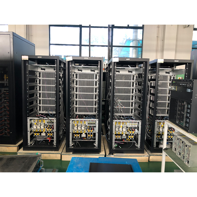 Certified Double Conversion Modular UPS Automatic Bypass Online Customizable Three Input Three Uninterruptible Power Supply
