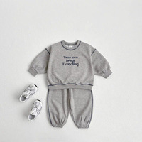 Ensemble survêtement pour enfants, nouveau style personnalisé, détails de couture, pull et pantalon de jogging pour garçons et filles, ensemble de survêtement pour bébé