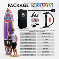 SKATINGER planche à pagaie de surf point de chute gonflable sup stand up planche de surf planche à pagaie paddleboard support à vendre