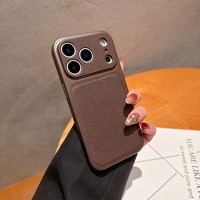 Étui de téléphone en cuir Senyork aux couleurs simples pour iPhone 13 Pro Max 14 15 16 17 Air, coque de protection arrière pour mobile