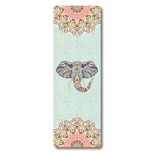 Stampa personalizzata Mandala 5mm di spessore <span class=keywords><strong>Bodhi</strong></span> Fancy <span class=keywords><strong>Yoga</strong></span> Mats produttore, Lotos Elephant Custom Print Suede <span class=keywords><strong>Yoga</strong></span> Mat Pad pieghevole - Product Image 2