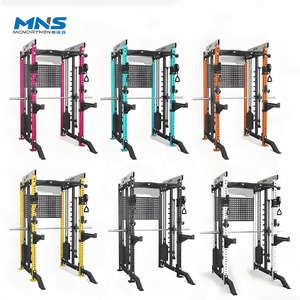 Rack de <span class=keywords><strong>musculation</strong></span> multifonctionnel semi-enclos pour usage commercial avec barres de sécurité - Product Image 3