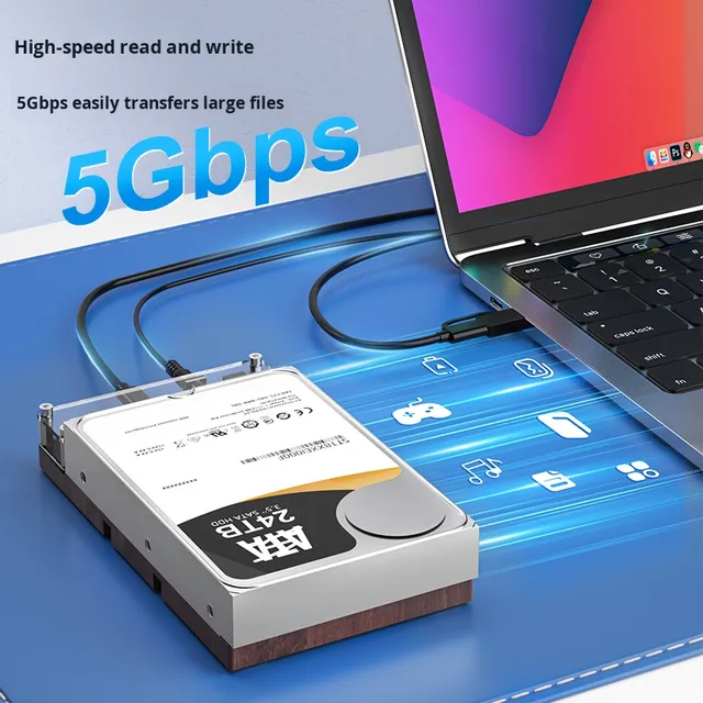K3521SAS Enterprise-Class SAS Hard Drive Enclosure 3.5'/2.5' for Server New Solid State Mechanical Reader External