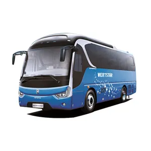 Pemasok Harga Pabrik Kemudi Kiri 43 + 1 Kursi Kulit Diesel Belakang Eropa 4 Mesin International Touristique Bus