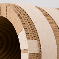 Tunnel pour chat en carton ondulé en forme de momie avec ouvertures pour accrocher
