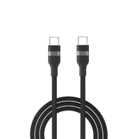 Kabel Data kepang kustom, kabel pengisian daya Cepat 60W 100W 3A 1 2 Meter Tipe C USB C ke USB C UNTUK iPhone Android