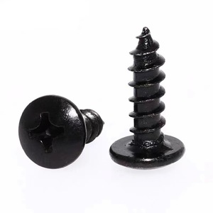 TAT Carbon Steel Black Phillips Head Flat Head Self Tapping Screws Wood Construction Grade A Level 4.8 Imperial Inch - Product Image 1