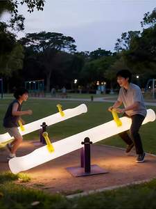 Smart Lighted Color-Changing Seesaw Parent-Child Interactive Durable <b>Outdoor</b> Park <b>Amusement</b> Park Custom - Product Image 1