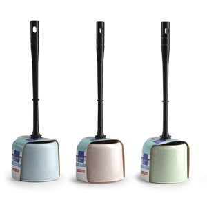 Spazzola per WC con supporto, colori assortiti, resistente, riutilizzabile, per la pulizia della casa - Product Image 1