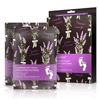 Masque peeling des pieds à la pêche biologique de marque privée OEM Exfoliant nourrissant pour peaux mortes pour des pieds doux et lisses