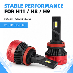 หลอดไฟหน้า LED รุ่น F5 H8 H9 H11 กำลังไฟ 50W ความสว่าง 4000LM แสงขาว 6500K อัพเกรดจากหลอดฮาโลเจน ฐานปรับได้ มาตรฐานกันน้ำ IP68 - Product Image 1
