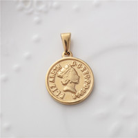 Pendentif à breloque barre plaqué or Pendentif personnalisé dollar américain en acier inoxydable