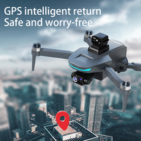 Drone GPS L200 avec double caméra, évitement d'obstacles laser 360°, moteur brushless, quadricoptère RC pliable avec télécommande à écran LCD