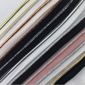 Chất lượng cao tùy chỉnh sọc Polyester 10mm sáng lurex đường ống dây dây BISE Băng sinh thái thân thiện cho nhà dệt - Product Image 6