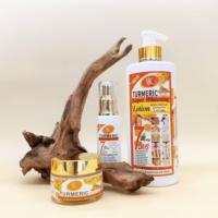 Ensemble de soins de la peau au curcuma VSC, crème pour le visage et le corps, huile, gommage, savon, kit éclaircissant et hydratant en 7 jours