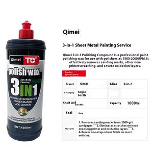Trois-en-un voiture vernis beauté étanche décontamination rayure papier de verre marque rapide cire miroir polissage cire liquide réparation voiture - Product Image 2