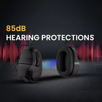KTC300 Qualcomm 85dB Protection auditive, communication tactique sans fil, écouteurs montés sur la tête, prise de son vocale pour avions