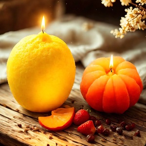 Fruit Series Silicone <b>Candle</b> <b>Mold</b> Round Shape For DIY <b>Candles</b> And Baking Pudding Jelly <b>Molds</b> Commercial Use - Product Image 1