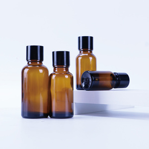 Essential Oil <b>Bottle</b> Custom light-proof <b>Glass</b> Dropper <b>Bottle</b> For Aromatherapy Oil Cosmetics Container <b>Empty</b> With Rubber Dropper - Product Image 3