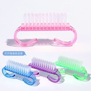 Toptan plastik tırnak fırçalayın temizleme fırçaları Toes için kolu kavrama tırnak fırçası - Product Image 2