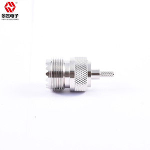 Pl259 <span class=keywords><strong>UHF</strong></span> nữ nối Antenna với Nickel thẳng để 239 RG174 rg316 đồng thau RF cáp thông tin liên lạc lắp ráp - Product Image 2