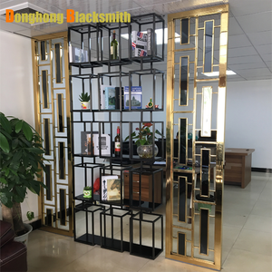 Schermi di separazione in metallo personalizzati professionali in acciaio inox pannello tagliato al <span class=keywords><strong>Laser</strong></span> per la partizione Hall Hall del ristorante - Product Image 6