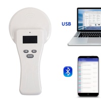 134,2 kHz Rfid Fdx a B HDX Animal Ear Tag Glass Tag Microchip Chip Reader Scanner para perro cabra mascota pez oveja ganado