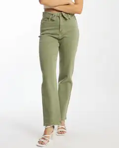 Новинка 2024, женские узкие обтягивающие джинсы с завышенной талией