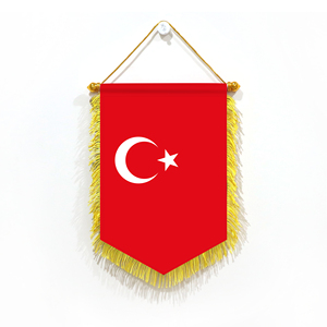 Wholesale 20x30cm Mini Pennant Car Flags Turkey Wall Decor <b>Small</b> Ornaments Digital Printing Hanging Display Accessories - Product Image 1