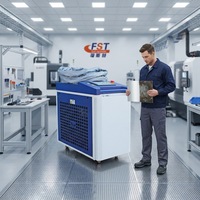 Machine de nettoyage laser à impulsions portable à haut rendement, 100W, 300W, 500W, 1000W, 2000W, pour l'élimination de la rouille