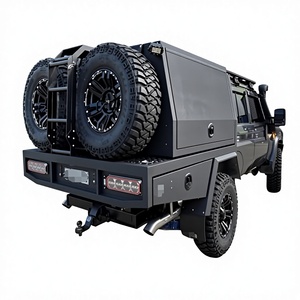 Toldo de <span class=keywords><strong>Aluminio</strong></span> Resistente de Dos o Tres Capas para Camioneta 4x4 Todoterreno, con Recubrimiento de Polvo de Aleación, Amortiguadores Dobles de Gas, Fabricante OEM ODM - Product Image 1