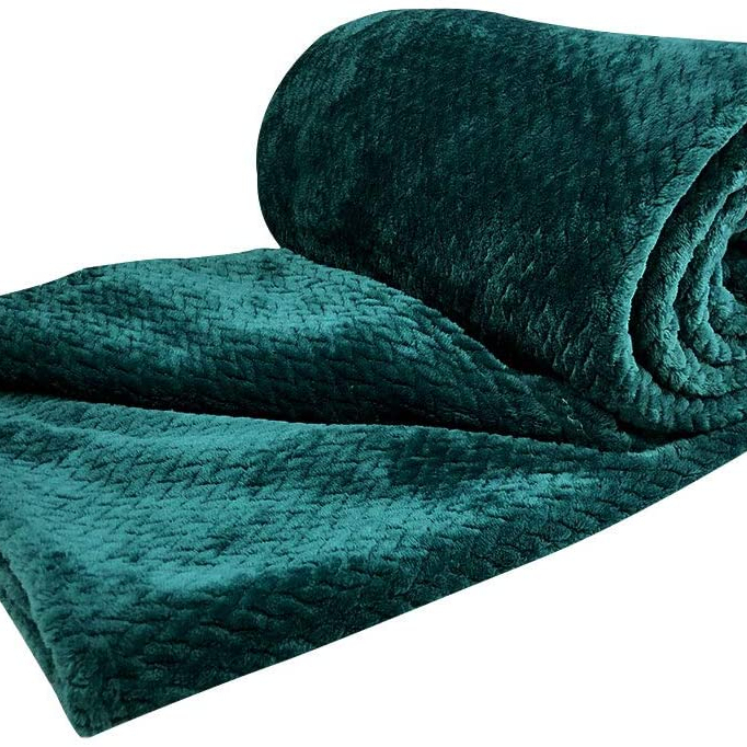 Léger de luxe Microfibre Chevron Flanelle Jeter Couverture Douce Pour Chambre