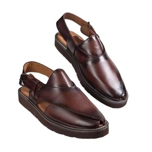 Men Peshawari Sandals _ Leather Peshawari Sandals for Men Home Made Sandalsfor Latest Designs and Quality - Product Image 1