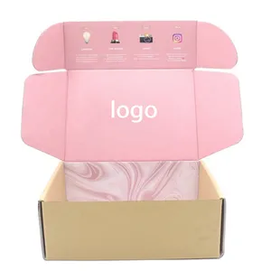 Изготовленная на заказ Экологически чистая цветная ткань с логотипом футболка гофрированная картонная коробка доставка бумажная упаковка почтовая коробка