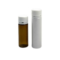 Tubes d'emballage pour comprimés en plastique PET transparent de 109 mm, résistants aux enfants, avec bouchon à vis CR