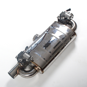 Valve d'échappement, silencieux universel, de type T, une en deux sorties pour voiture de sport, fort, livraison gratuite, SS304 - Product Image 2