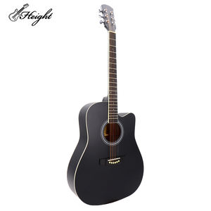 <span class=keywords><strong>Guitare</strong></span> acoustique en tilleul de 40 pouces <span class=keywords><strong>à</strong></span> haute brillance pour les débutants Conception en coupe pour un jeu <span class=keywords><strong>facile</strong></span> - Product Image 1