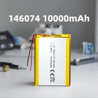 Batterie LiPo rechargeable haute capacité 146074 3,85 V 10000 mAh pour banques d'alimentation et appareils électroniques portables 126280 1160100 1260110