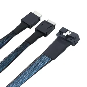 Cable adaptador PCI-E Ultraport Slimline SAS 4.0 LP de perfil bajo SFF-8654 Dual 2X OCulink 8611 <span class=keywords><strong>4i</strong></span> de 38 pines con cobre estañado para computadora - Product Image 3