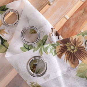 Vente chaude Élégant Marron Fleur Faux Lin Numérique Imprimé Salon Chambre 54 Pouces Voilages// - Product Image 6