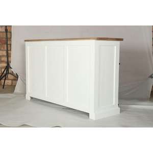 Aparador Muro III en Blanco y Natural, Aparador de Elegancia Moderna, Producto Hecho a Mano al por Mayor para Comedor - Product Image 2