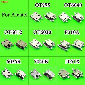 Conector de Puerto Micro USB para Carga de <span class=keywords><strong>Alcatel</strong></span> OT 6012 995 6040 6030 OT OT6012 D <span class=keywords><strong>X</strong></span> Ot4033 7040n <span class=keywords><strong>One</strong></span> <span class=keywords><strong>Touch</strong></span> Idol Mini - Product Image 1
