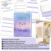 JAI IMAN 96 pages Journal de Manifestation Abondance Carnet d'Écriture avec Deux Signets pour Scrapbooking
