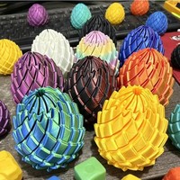 Bola de Slime Deformable Impresa en 3D, Juguete Creativo Antiestrés para Girar con los Dedos, Nuevo Modelo de Huevo de Dragón Giratorio y Transformable, Personalizado