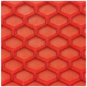 Tela de malla de doble cara 100% poliéster, tejido de punto por urdimbre, 250 g/m², con orificios grandes, tipo panal hexagonal, transpirable, para niños y niñas, 75D - Product Image 4
