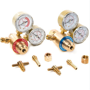 Juego de Reguladores de Oxígeno y Acetileno de Latón para Kits de Corte con Soplete para Sopletes de Soldadura de Gas Butano - Product Image 5