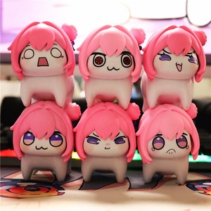 Statuetta in PVC 2D Cenerentola <span class=keywords><strong>Doro</strong></span> Peach Snowman Versione Q, Ornamento Cane Rosa, Decorazione <span class=keywords><strong>da</strong></span> Scrivania - Product Image 1