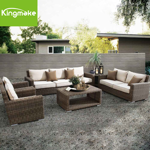 Minimalist Design <b>Rattan</b> Outdoor Patio Garden Furniture Fancy and Table Sets With Cushions - Product Image 1