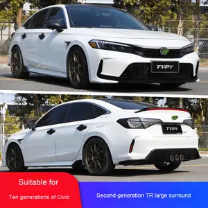 11th Gen para <span class=keywords><strong>Civic</strong></span> Type-R Kit de cuerpo completo Modificación Parachoques trasero delantero Rejilla Tubo de escape Luces de circulación diurna ABS - Product Image 6