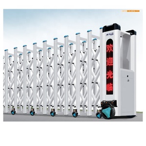 Phật sơn trang web nhà máy & biệt thự lối vào tự động gấp trượt cổng điện nhôm có thể thu vào & chức năng an toàn cho căn hộ - Product Image 1